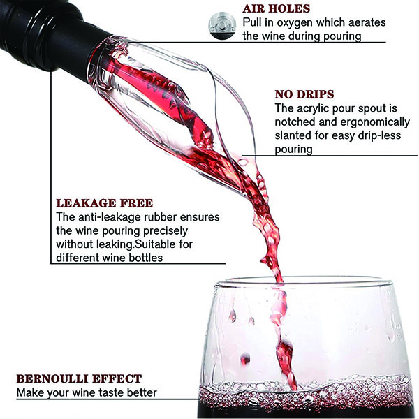 Wine aerator& pourer