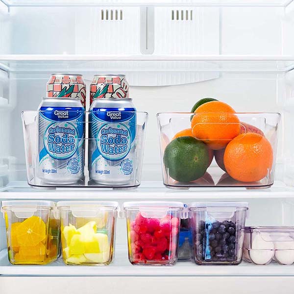 PET Refrigerator Organizer Bins for Kitchen and Cabinet Stor