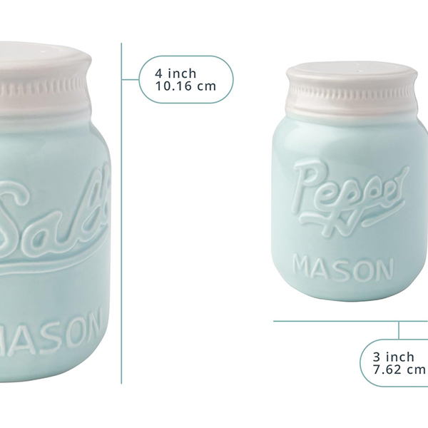 Mason Jar Salt & Pepper Shakers