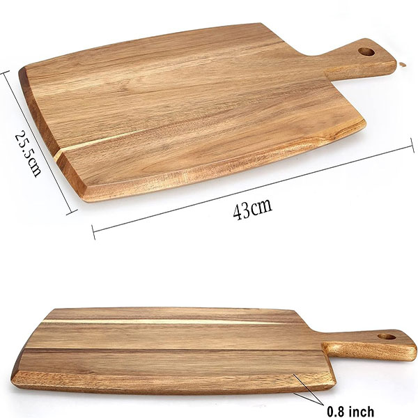  Acacia Wood Cutting Board with Handle