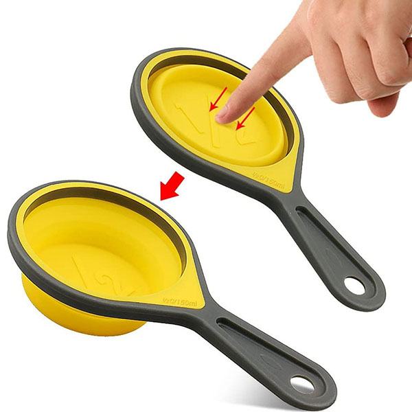 Silicone collapsible Measuring Cups and Spoons set 