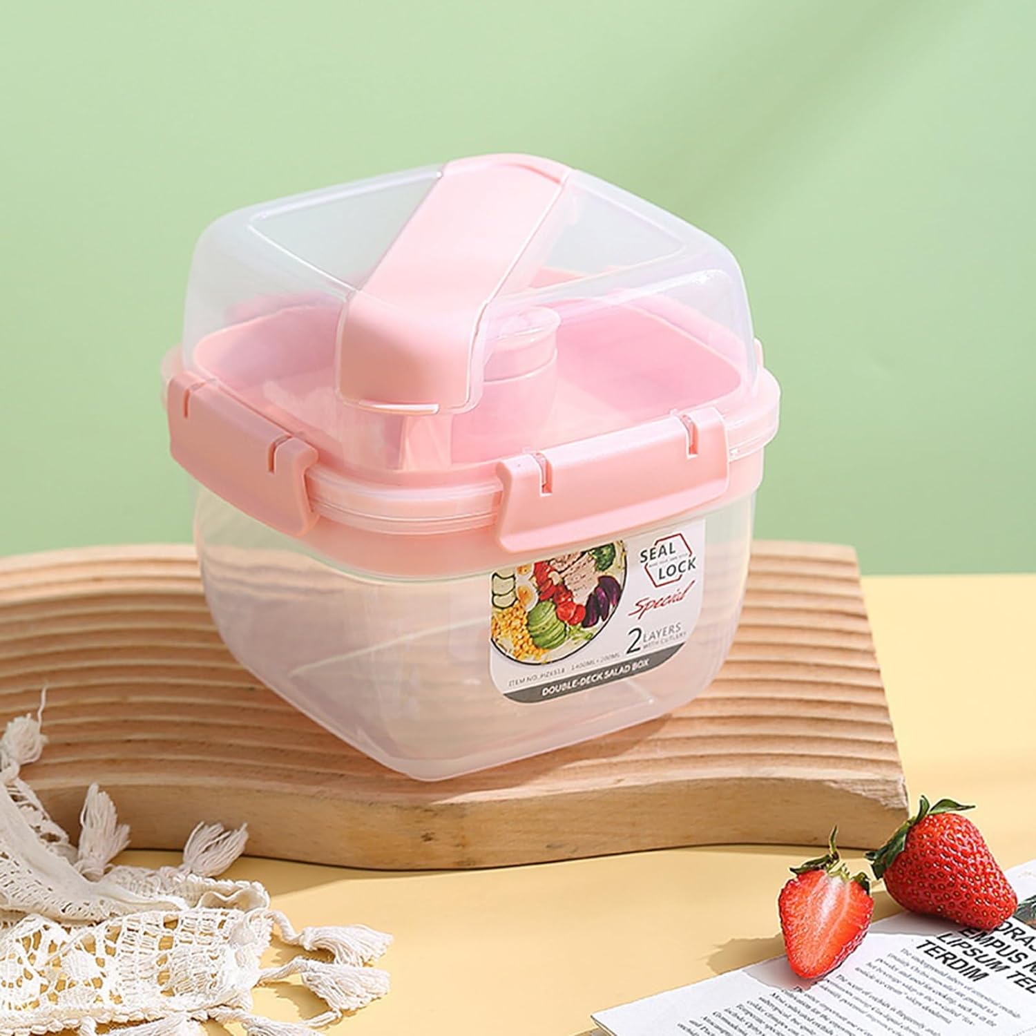 Double-Layer Lunch Container