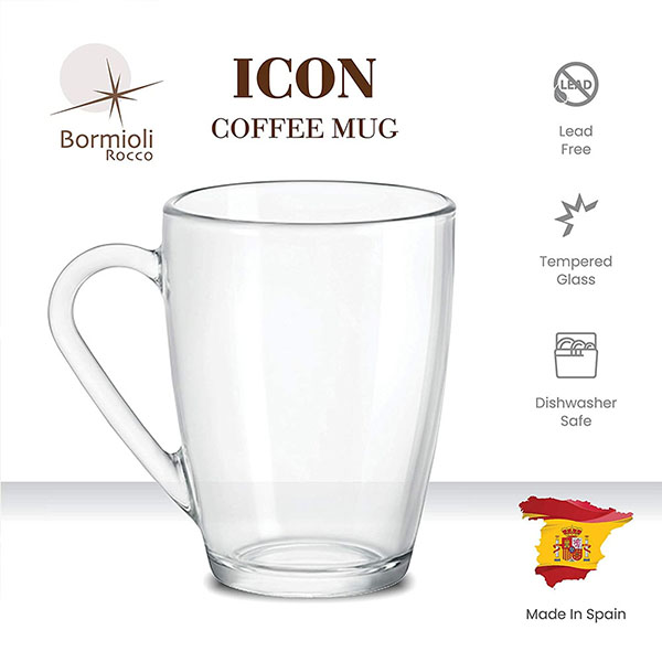 Set of 6 Glass Coffee/Espresso Mug 