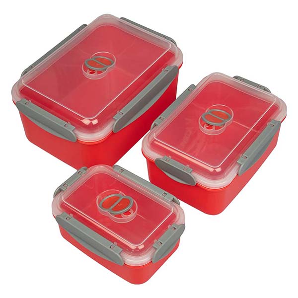 Microwave Food Storage Containers- Set of 3