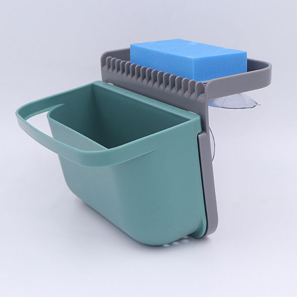 Sink caddy with sunction
