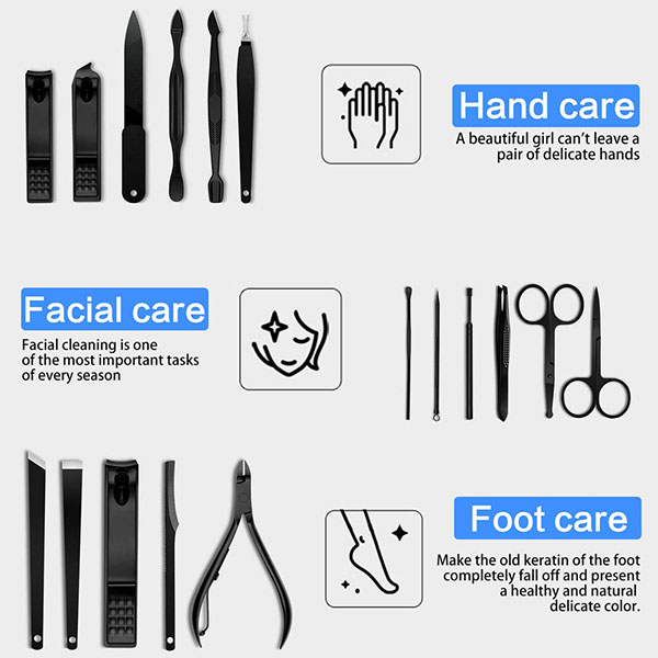 18 in 1 Stainless Steel Professional Pedicure Kit 