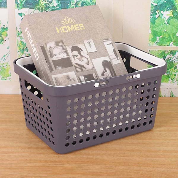 Plastic Storage Organizer Basket with Handles