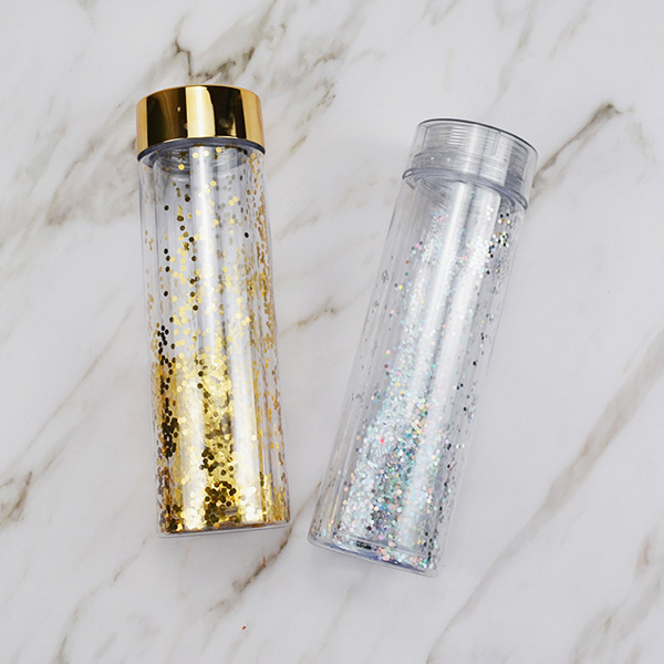 18-oz. Glitter Double Wall Water Bottles