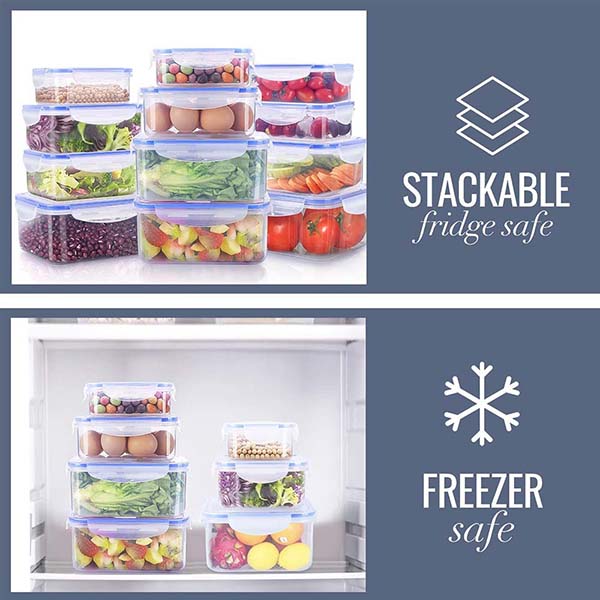 24 Pieces Food Storage Containers Set