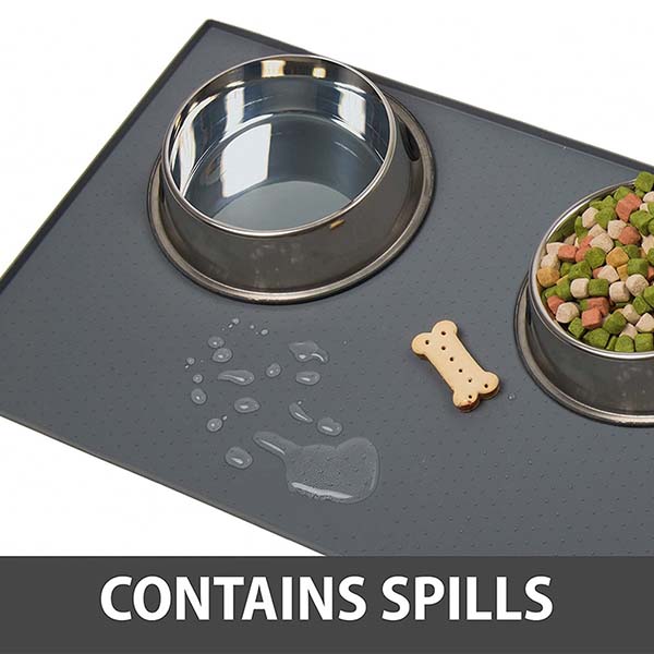 Anti-Slip Silicone Pet Food and Water Bowl Mat 