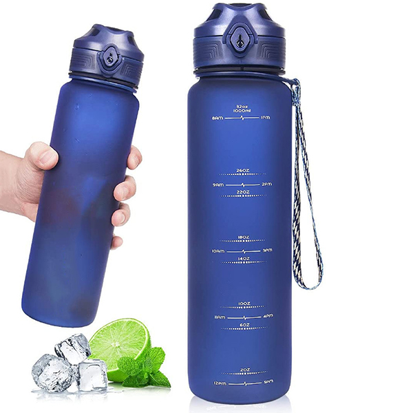 Sports Water Bottle with Flip Top Leak Proof Lid