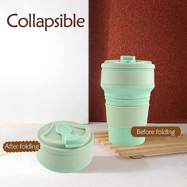 silicone collapsible coffee mug
