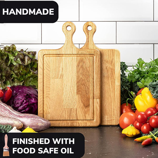 10x8 Inches Small Wood Cutting Board with Handle