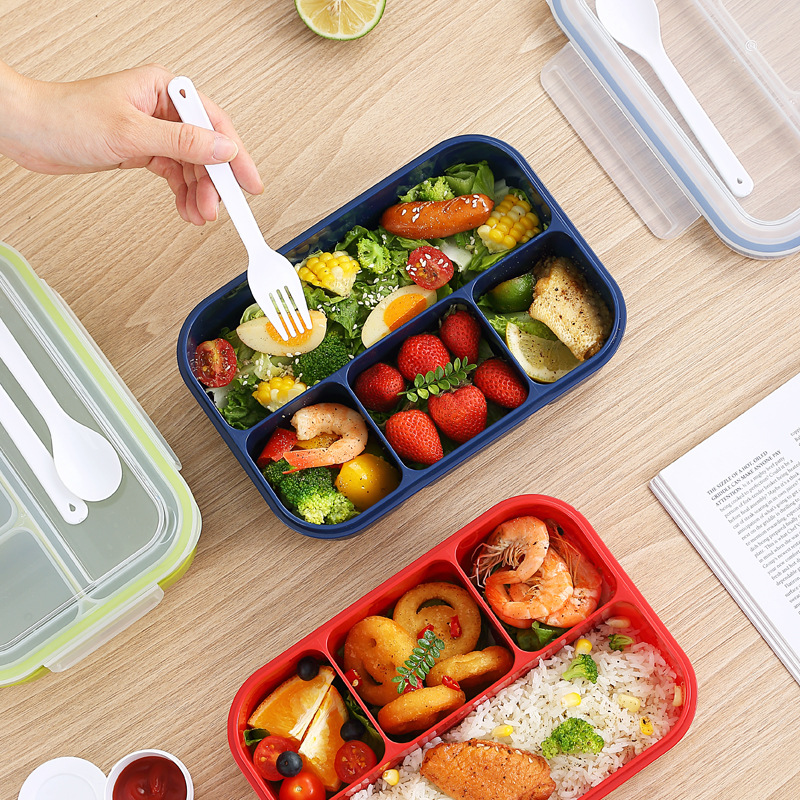 Leak-Proof Lunch Box with Cutlery