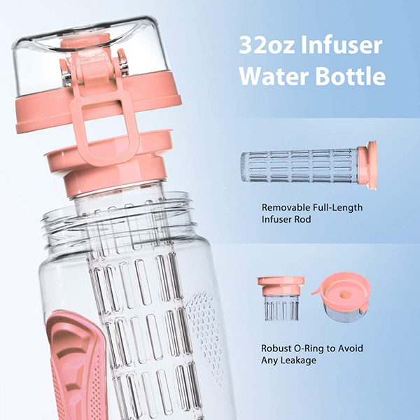 32 OZ Sport Fruit Infuser Water Bottle