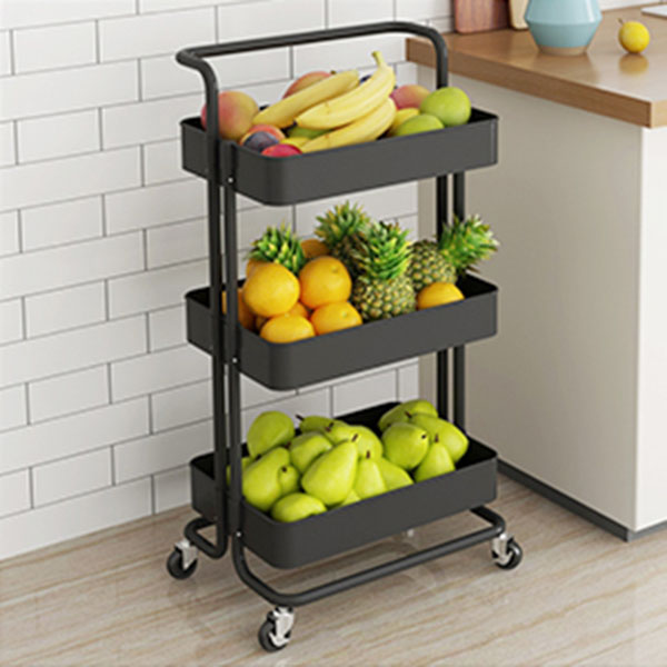 3-Tier Rolling Carts with Wheels