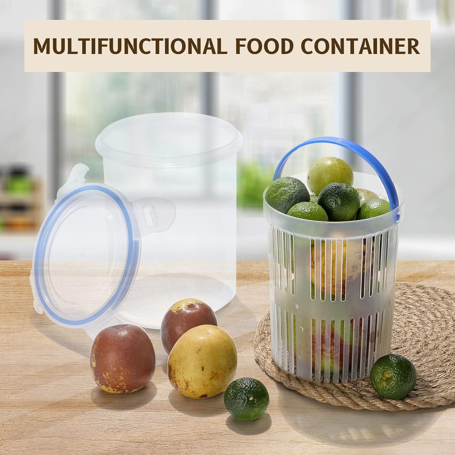 Pickle Container with Strainer