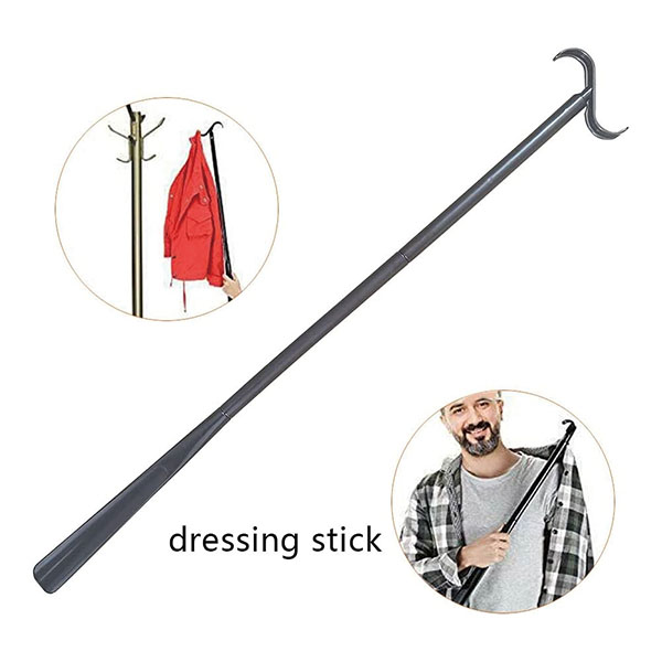 Adjustable Extended Dressing Stick with Shoe Horn 
