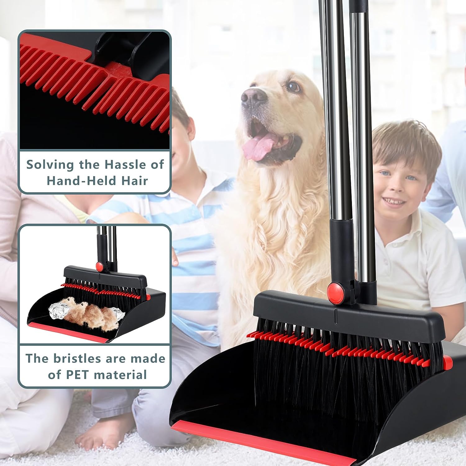 Upright Broom and Dustpan 
