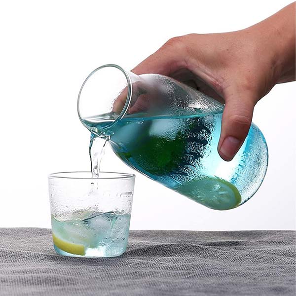 Glass Bedside Water Carafe Set 