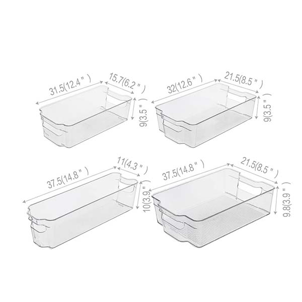 clear stackable fridge refresh container(large)