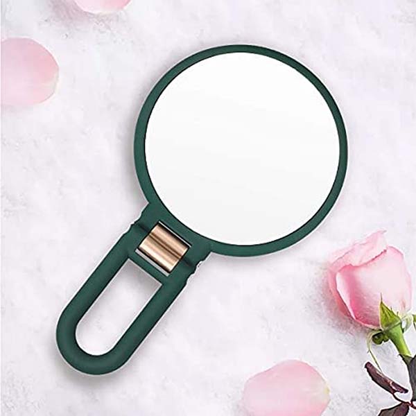 Magnifying Foldable Double Side Hand held Mirror 