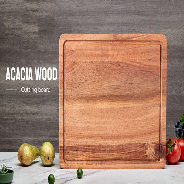 17x13 Large Acacia Wooden Cutting Board