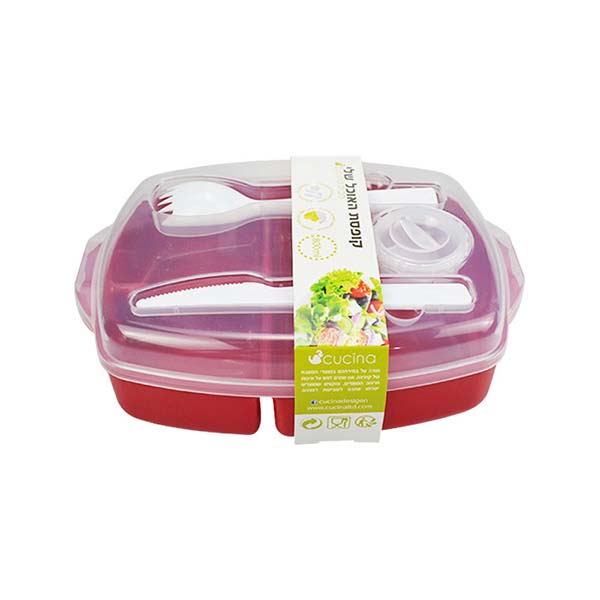 Plastic Bento Lunch Box Set Food Storage Containers With For