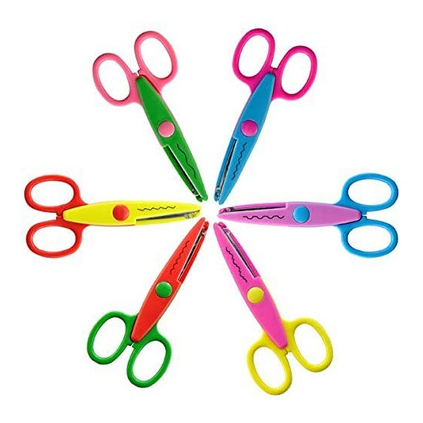 6 Colorful Decorative Paper Edge Scissor Set