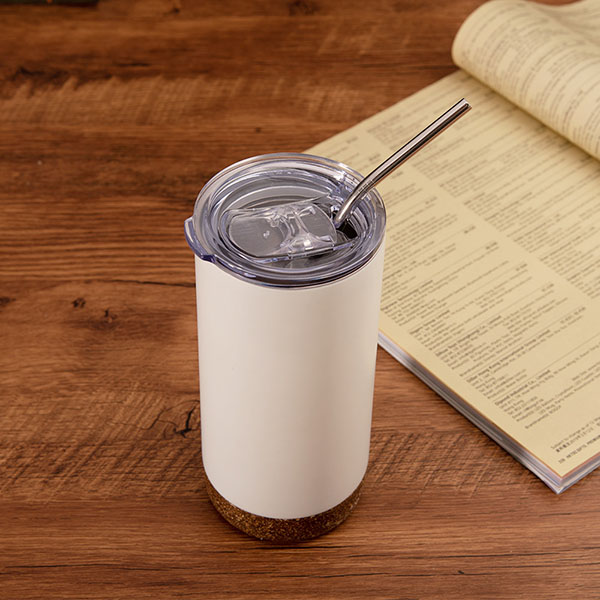 16oz Stainless steel Travel Tumbler with Cork Bottom