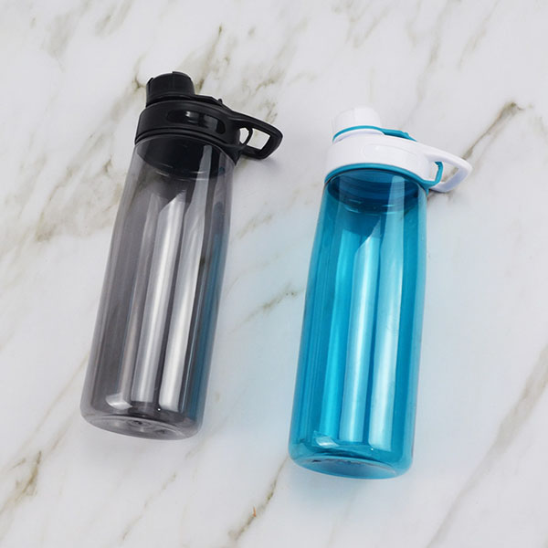 750ML BPA-Free Wide Mouth Plastic Drinking Bottles with Flip