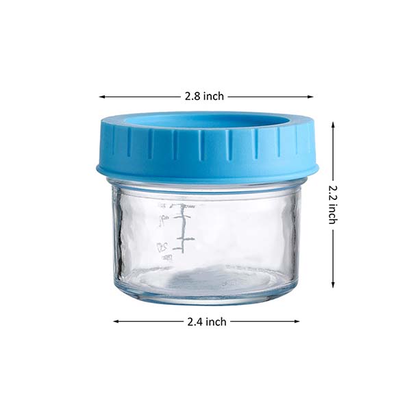 100ml  Glass Baby Food Storage Containers 