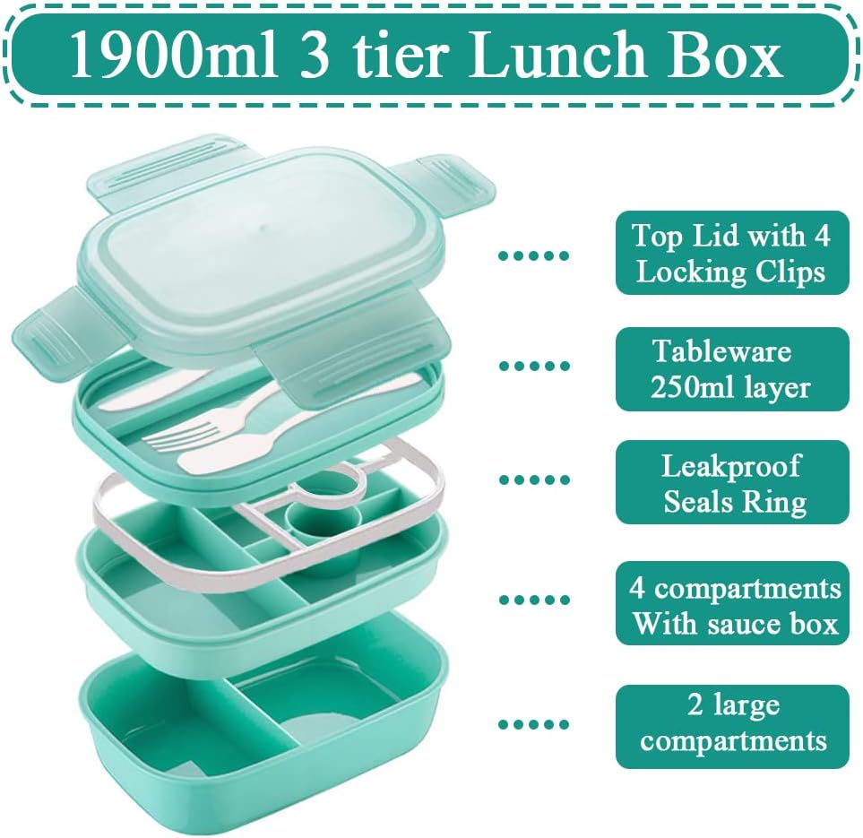 4 tier lunch box with Compartments