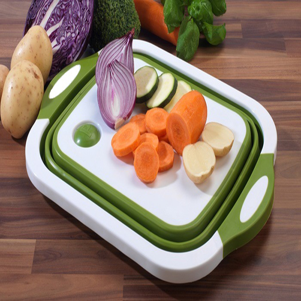 Collapsible Cutting Board with Dish Tub Space Save 