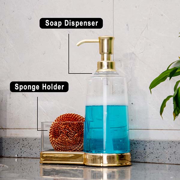 Hand soap dispenser with Sponge organizer