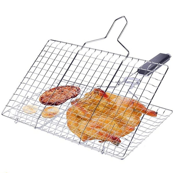 Stainless Steel BBQ Barbecue Grilling Basket