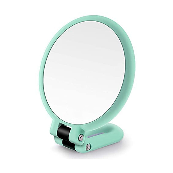 Magnifying Foldable Double Side Hand held Mirror 