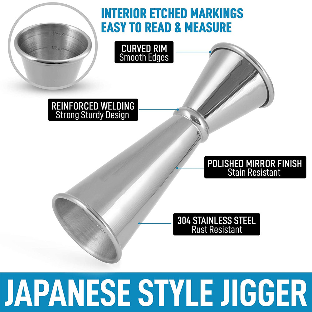  Japanese Style Double Cocktail Jigger