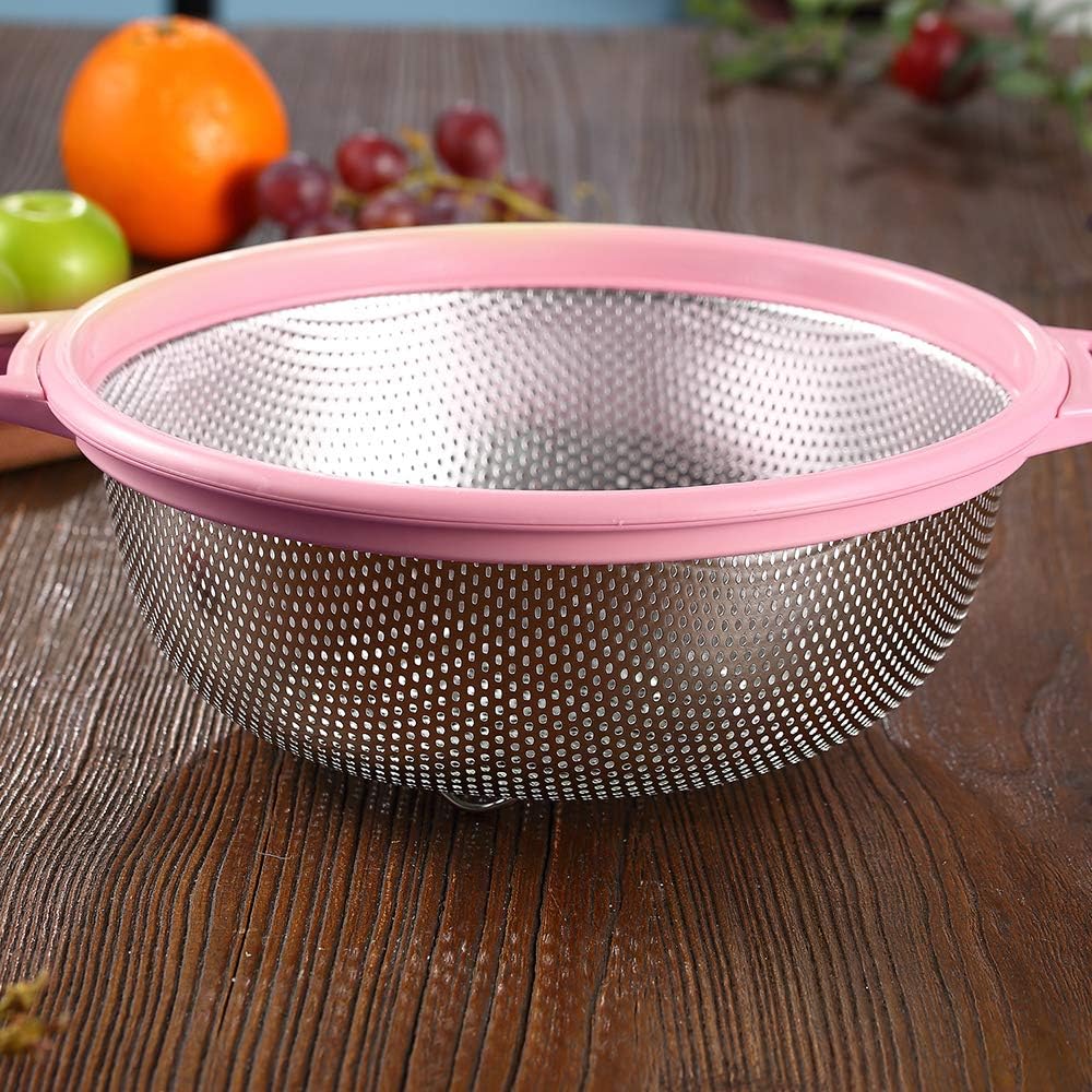 Stainless Steel Colander With Handle and Legs
