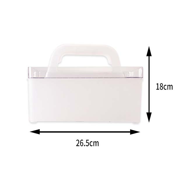 2-layer Bathroom Storage Basket box with Handle