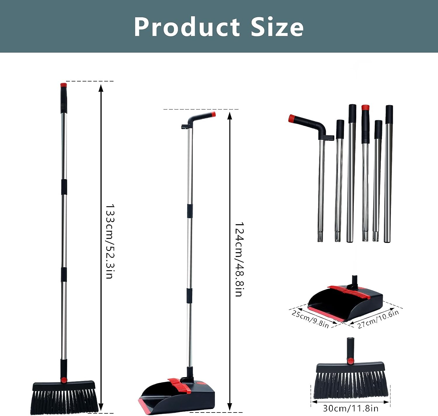 Upright Broom and Dustpan 