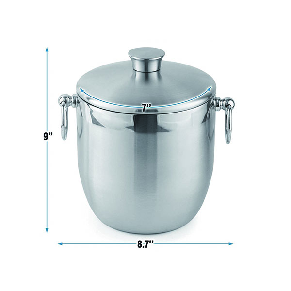 3 Liter Double-Wall Insulated Ice Bucket For Parties
