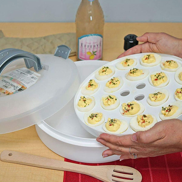 Round cake carrier keeper