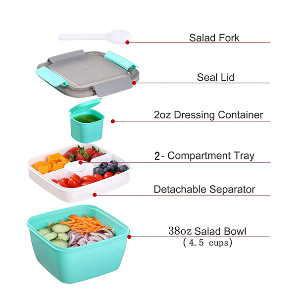 Portable Salad Lunch Container