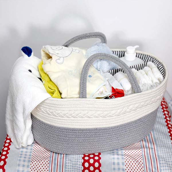 Portable Diaper Storage Basket