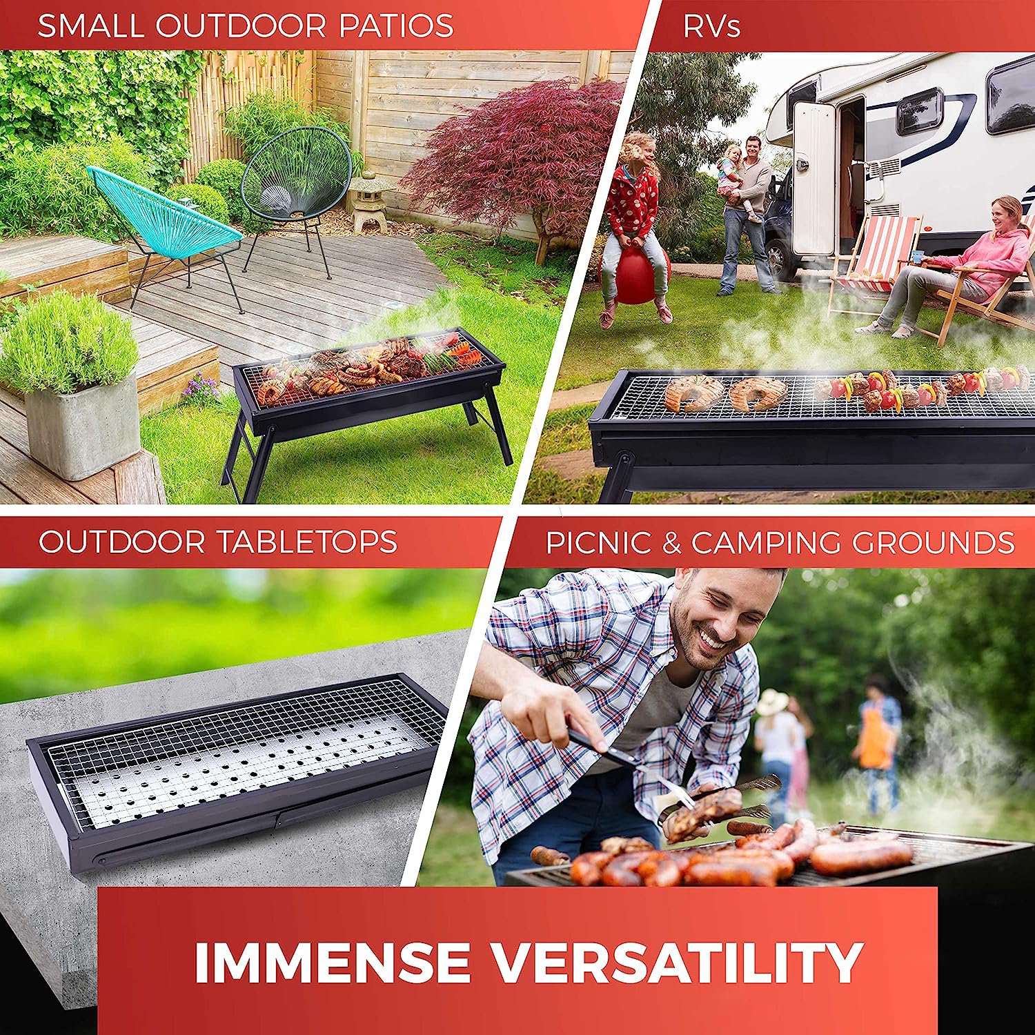 Portable Charcoal Grill and Smoker