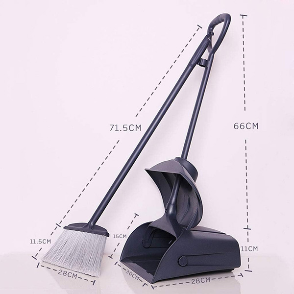 Broom and Dustpan Set with Lid