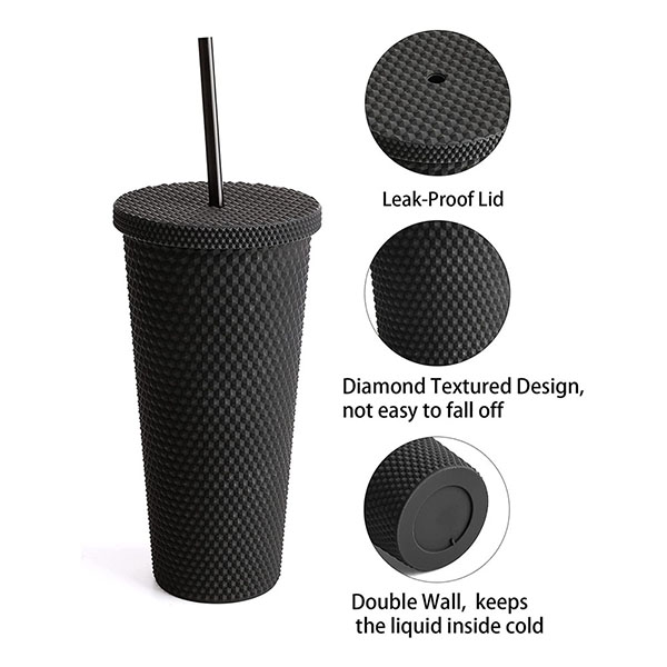Double wall Studded Drinking Tumbler 