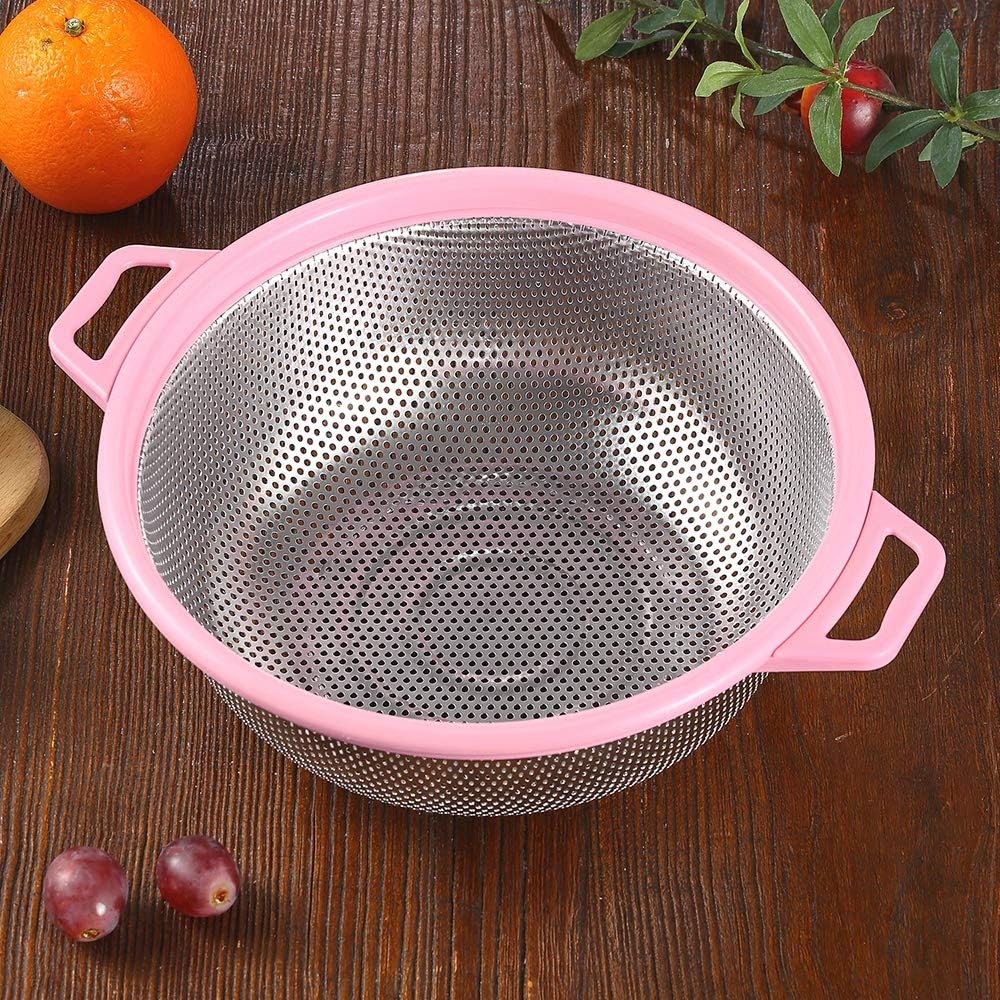 Stainless Steel Colander With Handle and Legs