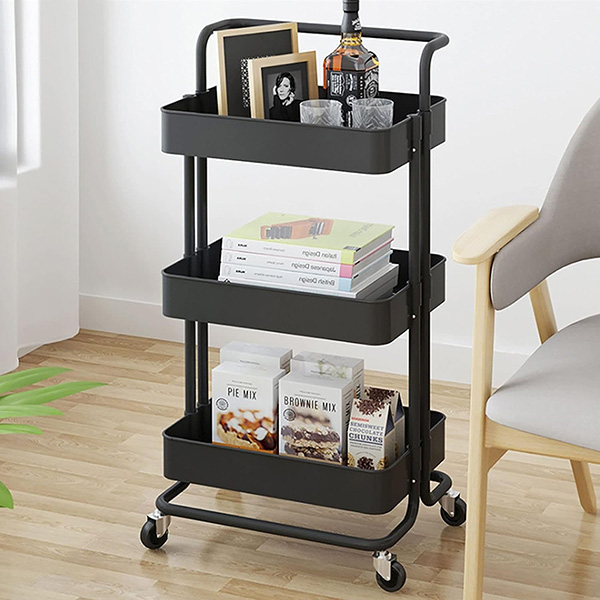 3-Tier Rolling Carts with Wheels
